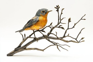 Fototapeta premium Robin isolated on white background