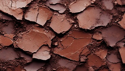 Crushed brown eyeshadow texture background