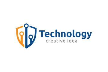 Creative Shield Concept Logo Design Template