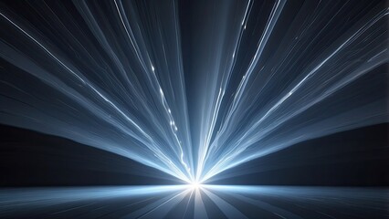 2. **Light Ray on a Black Background - Close-Up View**