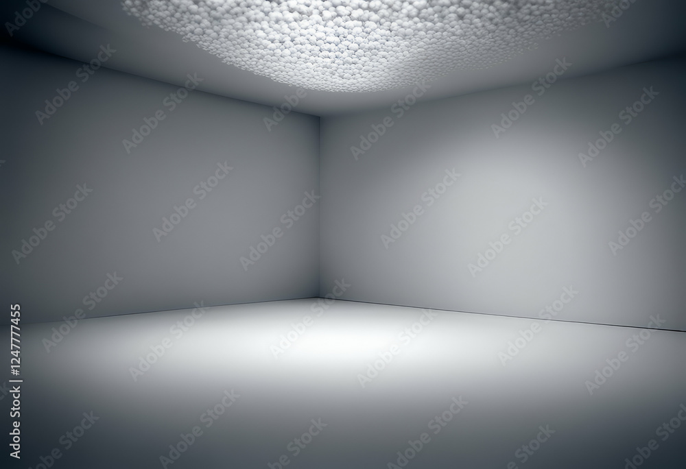 Poster shadow abstract copy grey background studio creative light white empty backdrop interior space proje