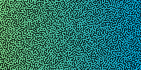 Abstract truing organic wallpaper Turing reaction diffusion monochrome seamless pattern .Monochrome Turing reaction background .Natural seamless line pattern. Linear design with biological shapes