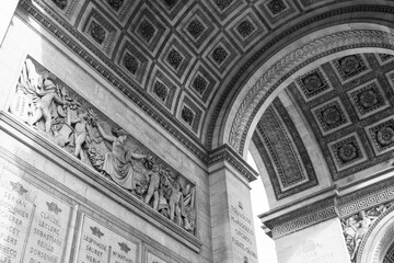 Obraz premium Black and White City Photography of Paris