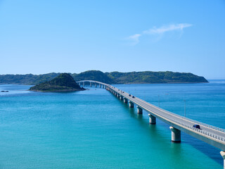 山口県 角島大橋 全景