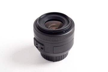 DSLR Camera Lens isolated on white background