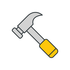 Hammer icon vector design templates simple and modern concept