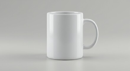 Fototapeta premium White Mug Mockup, Blank Coffee Mug Mockup, Simple Mug Mockup.