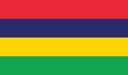 Illustration of Mauritius National Flag