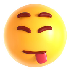 hungry face emoji 3d icon illustration