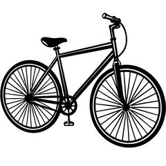 vintage bicycle silhouette
