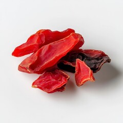 Dried Goji Berries Isolated on White Background for Healthy Eating