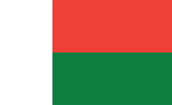 illustration of Madagascar national Flag