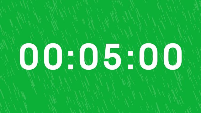 countdown from number 10 with rain background and green screen