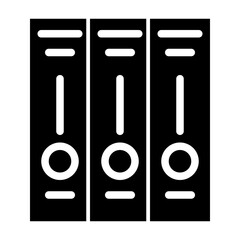 Attachment to court documents glyph icon