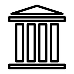 courthouse line icon