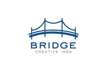 Creative Bridge Concept Logo Design Template