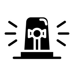 police siren solid icon