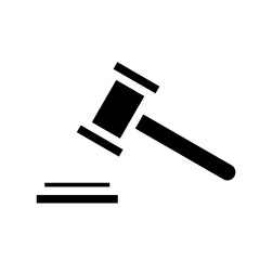 prosecutors gavel solid icon
