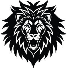 Fototapeta premium lion head vector illustration