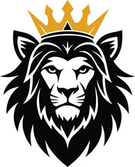 Obraz premium lion head vector illustration