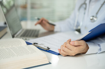 medical writer or medical communicator are writing clinical trial documents that describe research results, product use, and other medical information.