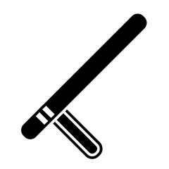 police baton glyph icon