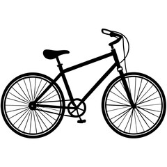 silhouette of a bicycle