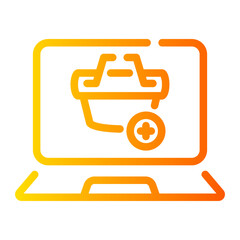 checkout Line Gradient Icon