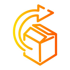 returns Line Gradient Icon