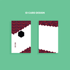 Business card and id card design template.id card,identity card,college id card.