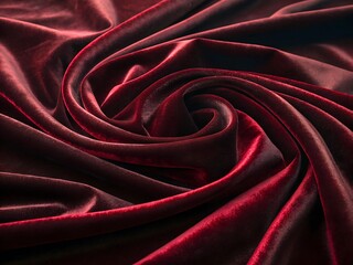 Obraz premium Luxurious Red Velvet Fabric