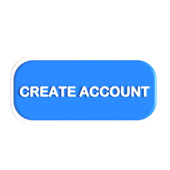 create account button 3d icon illustration