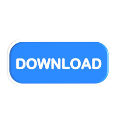 download button 3d icon illustration