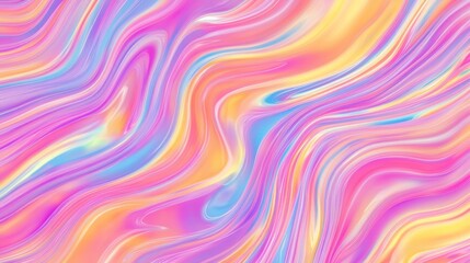 Fototapeta premium Cosmic Fluid Wave Illusions: A Serene Journey Through a Liquid Stained-Glass Cosmos