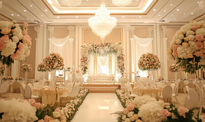 Wedding Coordinator in a Classic Malay Ballroom, Offering Bespoke Planning Services for Dream Weddings