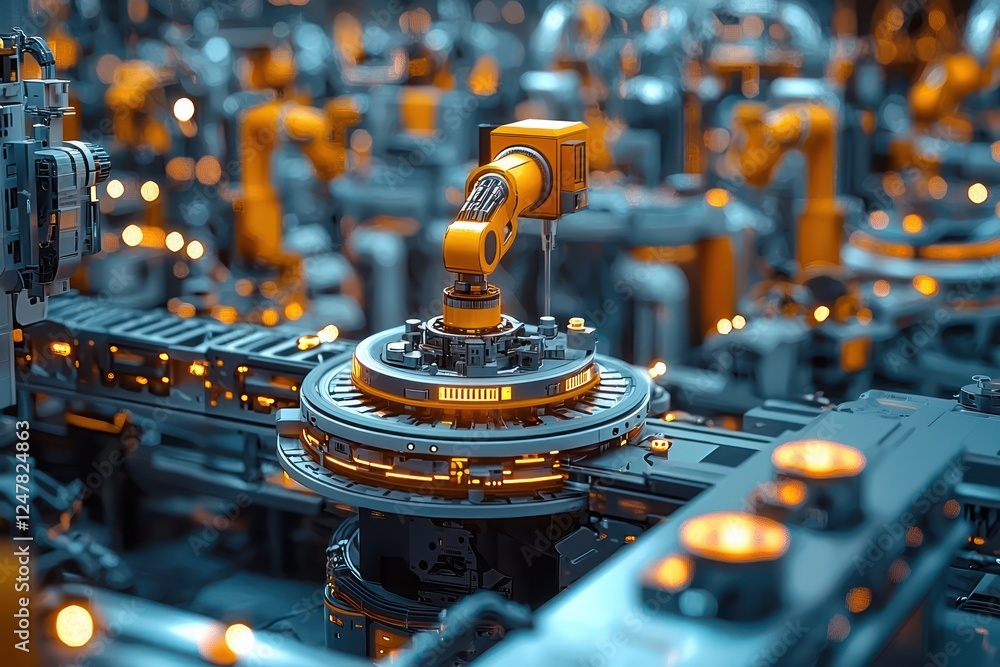 Aufkleber advanced manufacturing hub using rpa 2.0 to fine-tune task distribution for optimal workflow.