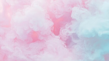 Fototapeta premium Enchanting Cotton Candy Vortex of Dreams - Cinematic Pastel Portal with Luminous Edges | Ultra-Detailed Image of Texture Swirls