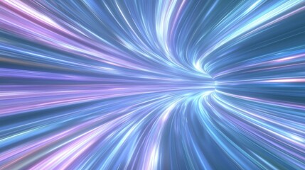 Obraz premium Galactic Light Trails: Intricate Fractal Symmetry