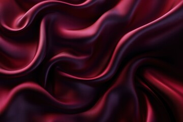 Obraz premium Rich silk fabric flowing gracefully with deep hues and soft textures. Generative AI