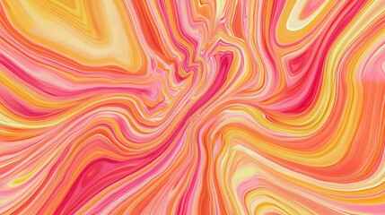 Obraz premium Dynamic Fractal Explosion of Reds and Yellows with Swirling Lines - Cinematic Ultra-Detailed Image