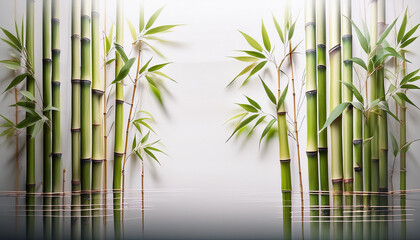 Minimalist Bamboo Wallpaper with Zen Aesthetic – Nature-Inspired Background