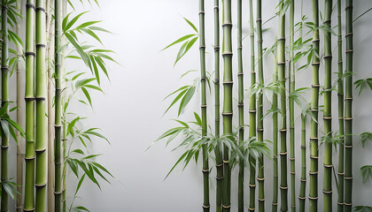 Minimalist Bamboo Wallpaper with Zen Aesthetic – Nature-Inspired Background