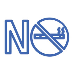 do not smoke color icon