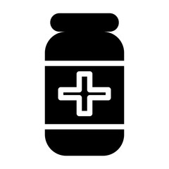 Fototapeta premium healthy medicines glyph icon