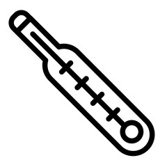 thermometer line icon