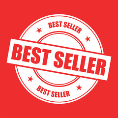 best seller stamp sign symbol vector flat icon	