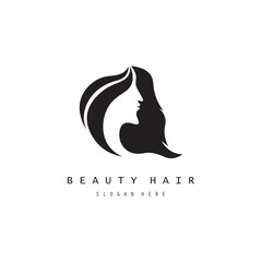 Beautiful hair wave abstract logo and  hair care logo. Logo for business, salon, beauty, hairdresser, care.