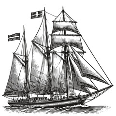 old sailing ship