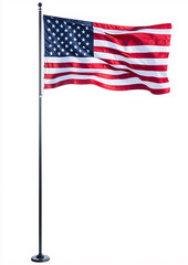 Obraz premium american flag isolated on white