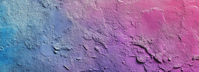 Textured wall, ombre blue-pink, urban backdrop, design